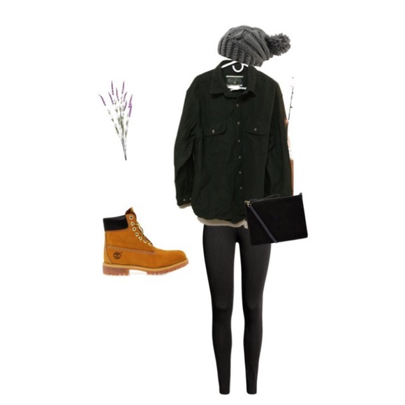 Oversized vintage wool button down. Size XL Green - Picture 5 of 5